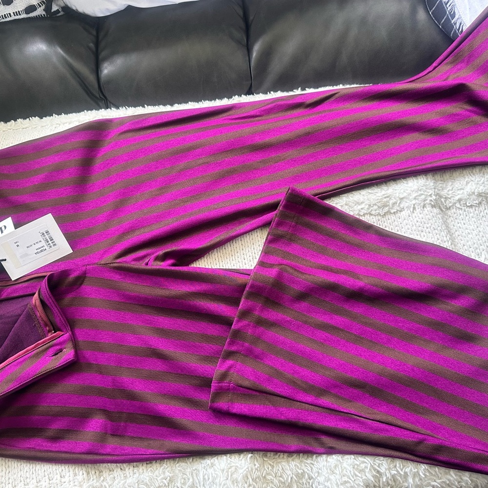 Striped Purple and Brown Pants